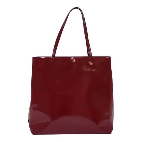 PRADA Tote Bag Patent leather Red Auth ep5078 - Picture 13 of 16